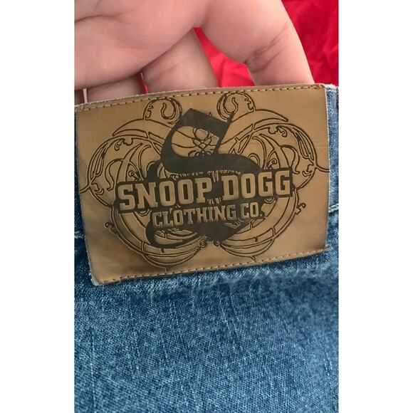 Vintage Snoop Dogg jeans mens size 38 y2k two tone rap straight leg grunge bagg - Picture 3 of 10